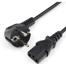 Кабель питания C13 длина 3 м 10A с заземлением Power Cube RPC-186BLXL-PRO3 черный
