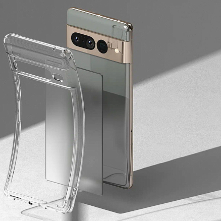 Чехол для Google Pixel 7 Pro гибридный Ringke Fusion прозрачный