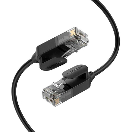 Сетевой кабель (патч-корд) RJ45 Cat.6A UTP длина 1,5 м Ugreen NW122 черный