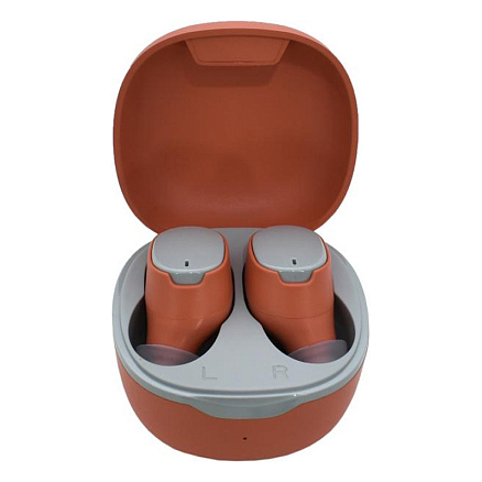 Наушники TWS беспроводные Ritmix RH-835BTH вакуумные с микрофоном оранжевые