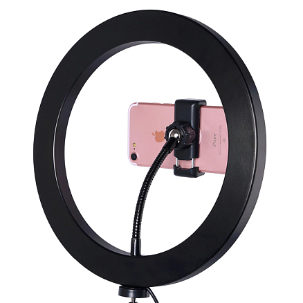 Кольцевая лампа диаметром 45 см с режимом RGB M-J45 черная