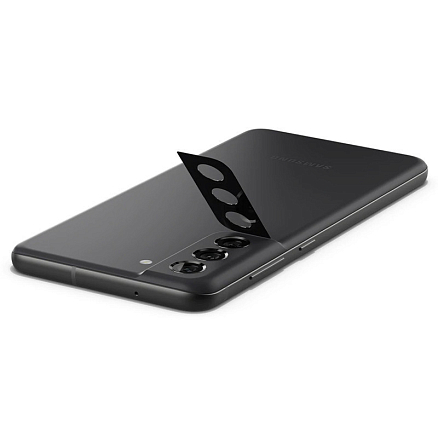 Защитное стекло на камеру для Samsung Galaxy S21 FE Spigen Optik.TR черное 2 шт.