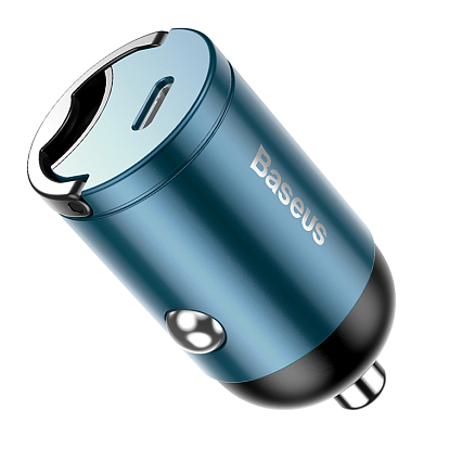 Зарядное устройство автомобильное Type-C 5А 30W Baseus Tiny Star Mini PPS (быстрая зарядка PD 3.0, QC 3.0) синее