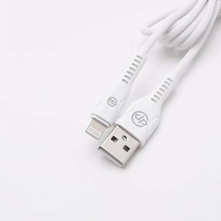 Кабель USB - Lightning для зарядки iPhone 1 м 3A Digitalpart LC-303 белый