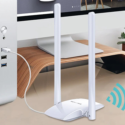 WI-FI USB-адаптер с двойной антенной 300 Мбит/с Mercusys MW300UH