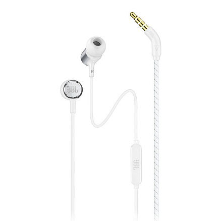 Наушники JBL Live 100 вакуумные с микрофоном белые