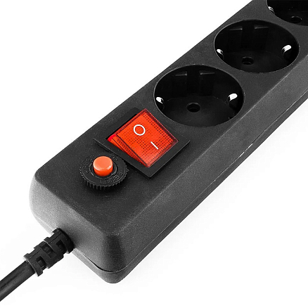 Сетевой фильтр на 6 розеток длина 3 м Гарнизон EHB-10