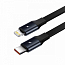 Зарядное устройство автомобильное с кабелем Type-C, Lightning 30W Baseus Enjoyment Retractable (быстрая зарядка PD) черное