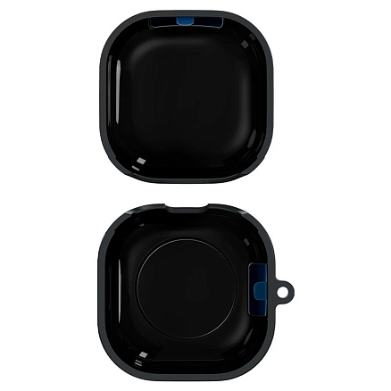 Чехол для наушников Samsung Galaxy Buds Live силиконовый с карабином Spigen SGP Silicone Fit черный