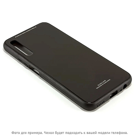 Чехол для Huawei P smart 2021 силиконовый CASE Glassy черный