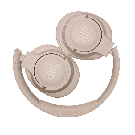 Наушники беспроводные Bluetooth JBL Tune 760NC полноразмерные с микрофоном и активным шумоподавлением бежевые