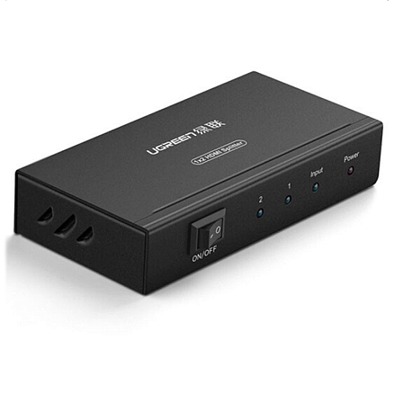 HDMI Splitter (разветвитель) на 2 порта (1 HDMI вход на 2 HDMI выхода) Ugreen 40201