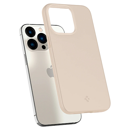 Чехол для iPhone 13 Pro пластиковый тонкий Spigen Thin Fit бежевый