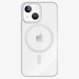 Чехол для iPhone 15 гибридный VLP Crystal MagSafe прозрачный