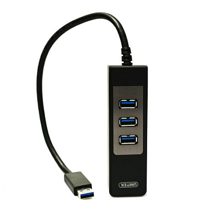 USB 3.0 HUB (разветвитель) на 3 порта + Ethernet Unitek Y-3045