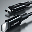 Кабель Type-C - Lightning для зарядки 1 м 3А 18W MFi Ugreen US171 (быстрая зарядка PD) черный