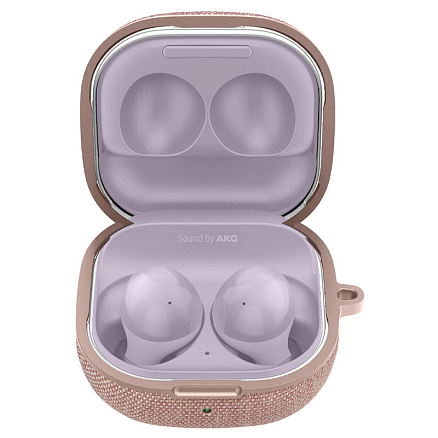 Чехол для наушников Samsung Galaxy Buds 2, Buds Live, Buds Pro для полной защиты Spigen Urban Fit розовый