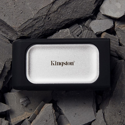 Внешний SSD накопитель Kingston XS2000 2TB Type-C USB 3.2 Gen2x2 серебристый