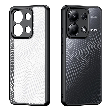 Чехол для Xiaomi Redmi Note 13 4G гибридный Dux Ducis Aimo прозрачно-черный