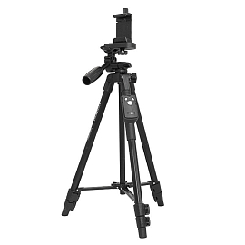 Штатив для телефона или фотоаппарата Yunteng VCT-5208 высота 125 см с пультом Bluetooth для съемки черный