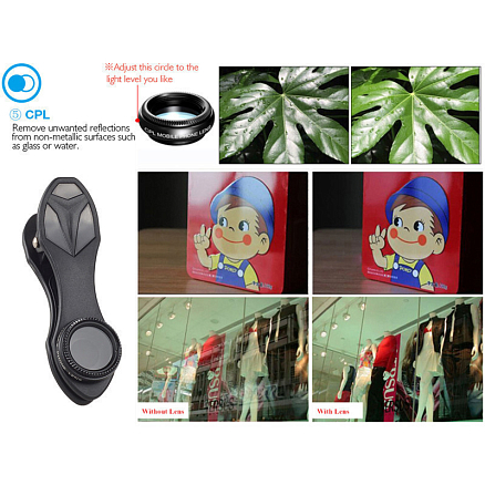 Объектив для телефона универсальный 10-в-1: Telephoto 2X, Fisheye, Wide-Angle, Macro и 6 фильтров Apexel APL-DG10