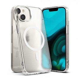 Чехол для iPhone 14 Plus гибридный Ringke Fusion Magnetic MagSafe прозрачный матовый