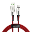 Кабель USB - MicroUSB для зарядки 1 м 4А плетеный Baseus Waterdrop (быстрая зарядка) красный