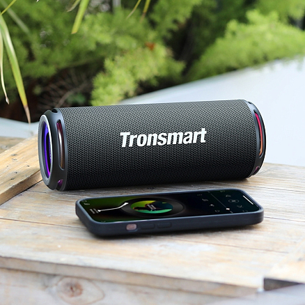 Портативная колонка Tronsmart T7 Lite с защитой от воды, подсветкой и поддержкой MicroSD карт черная