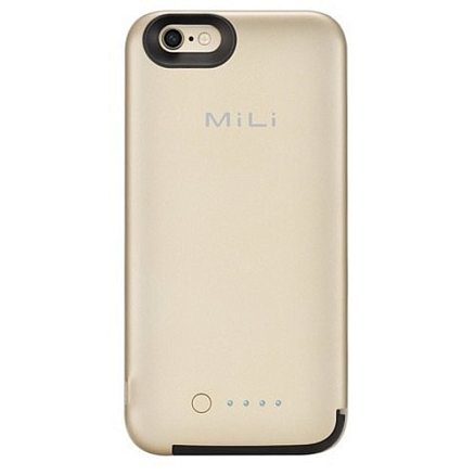 Чехол-аккумулятор для iPhone 6, 6S MiLi Spring 3500mAh ультратонкий золотистый