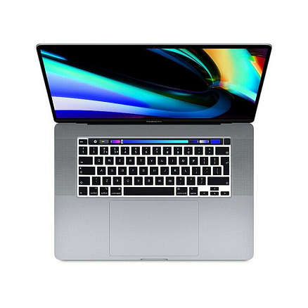 Накладка на клавиатуру защитная для Apple MacBook Pro 16 Touch Bar A2141 EU (русские буквы) черная