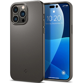 Чехол для iPhone 14 Pro Max пластиковый Spigen Thin Fit бронзовый