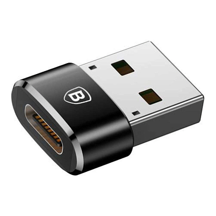 Переходник Type-C - USB (мама - папа) хост OTG Baseus CAAOTG-01 черный