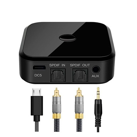 Bluetooth аудио адаптер (ресивер + трансмиттер) SPDIF Toslink + 3,5 мм aptX Comfast CF-TX16 V5.0
