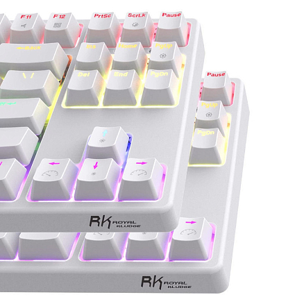 Клавиатура беспроводная Bluetooth Royal Kludge RK87 RK Red механическая с подсветкой игровая белая