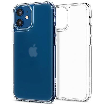 Чехол для iPhone 12 Mini гибридный Spigen Quartz Hybrid прозрачный матовый