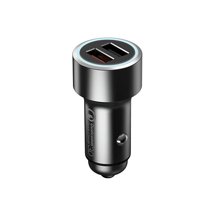 Зарядное устройство автомобильное с двумя USB входами 3А Xiaomi 70mai Midrive CC02 (быстрая зарядка QC 3.0)