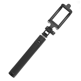 Монопод (палка для селфи) Bluetooth с кнопкой Dispho Double Color черный