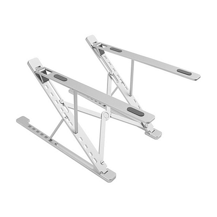 Подставка для ноутбука до 17 дюймов складная Evolution LS112 металлическая серебристая
