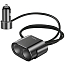 Зарядное устройство автомобильное с двумя USB входами 3.4A 17W Baseus CRDYQ-01 с разветвителем черное