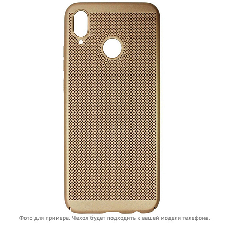Чехол для Huawei Mate 20 Lite пластиковый Volare Rosso Decco золотистый