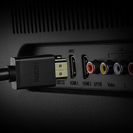 Кабель-удлинитель HDMI - HDMI (папа - мама) длина 1 м версия 2.0 4K 60Hz Ugreen HD107 черный