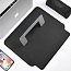 Чехол для Apple MacBook Air 13 (2018-2019) A1932, (2020) А2179, M1 (2020) A2337 кожаный футляр с подставкой Wiwu Skin Pro Stand черный