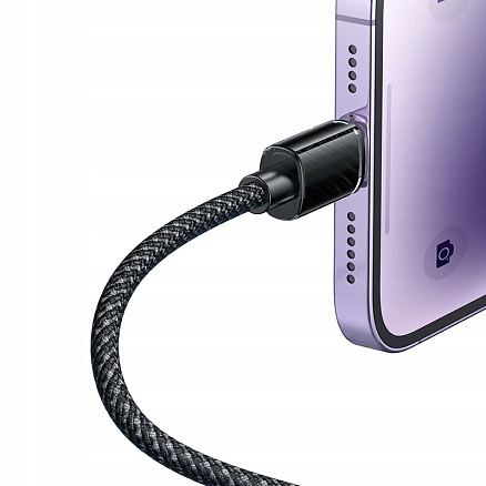 Кабель Type-C - Lightning для зарядки 1,2 м 3А 36W плетеный McDodo CA-3660 (быстрая зарядка PD) черный
