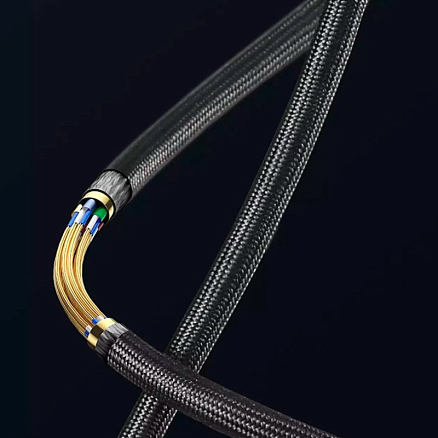 Кабель HDMI - HDMI (папа - папа) длина 3 м версия 2.1 8K 60Hz плетеный Baseus High Definition черный