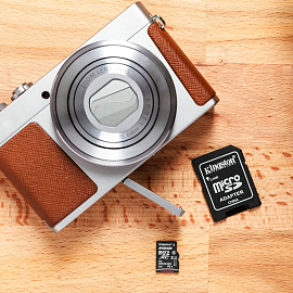 Карта памяти Kingston Canvas Select MicroSDXC 256Gb Class 10 UHS-I с адаптером SD