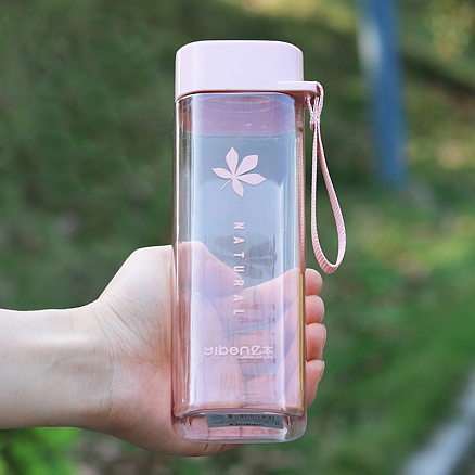 Бутылка для воды WaterPlants 500 мл розовая