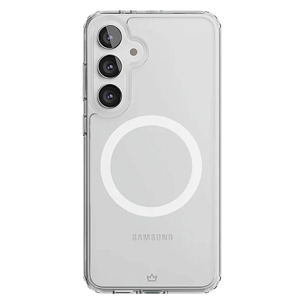 Чехол для Samsung Galaxy S24 FE гибридный VLP Crystal MagSafe прозрачный