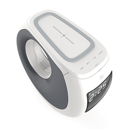 Мультимедийная колонка Nillkin Cozy MC1 с беспроводной зарядкой для телефона белая