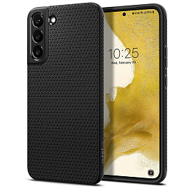 Чехол для Samsung Galaxy S22+ гелевый Spigen Liquid Air матовый черный