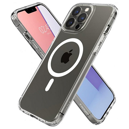 Чехол для iPhone 13 Pro Max гибридный Spigen Ultra Hybrid MagSafe прозрачно-белый